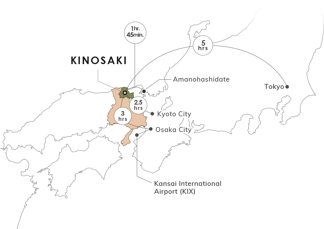 get to kinosaki by train